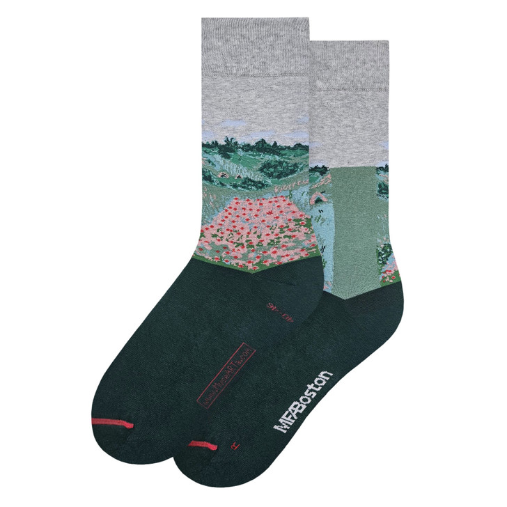 MFA Monet Poppy Field Men's Socks
