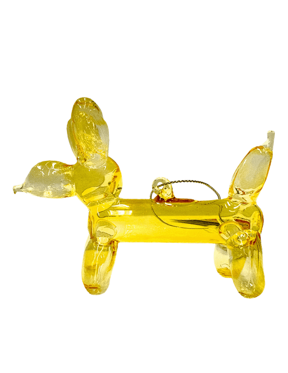 Balloon Dog Ornament Yellow