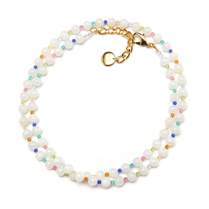 Multi Moonbeam Long Necklace