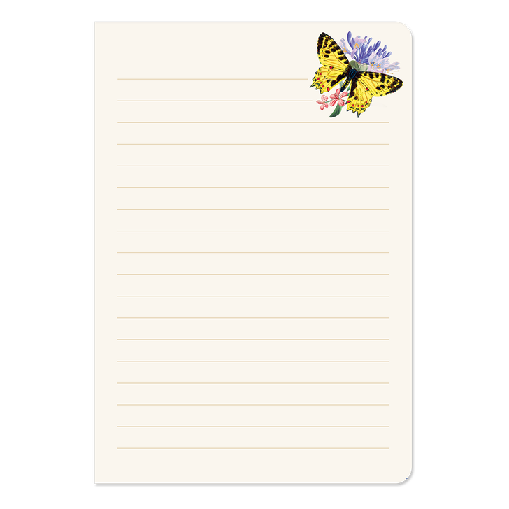 Vintage Floral Butterflies Soft Journal
