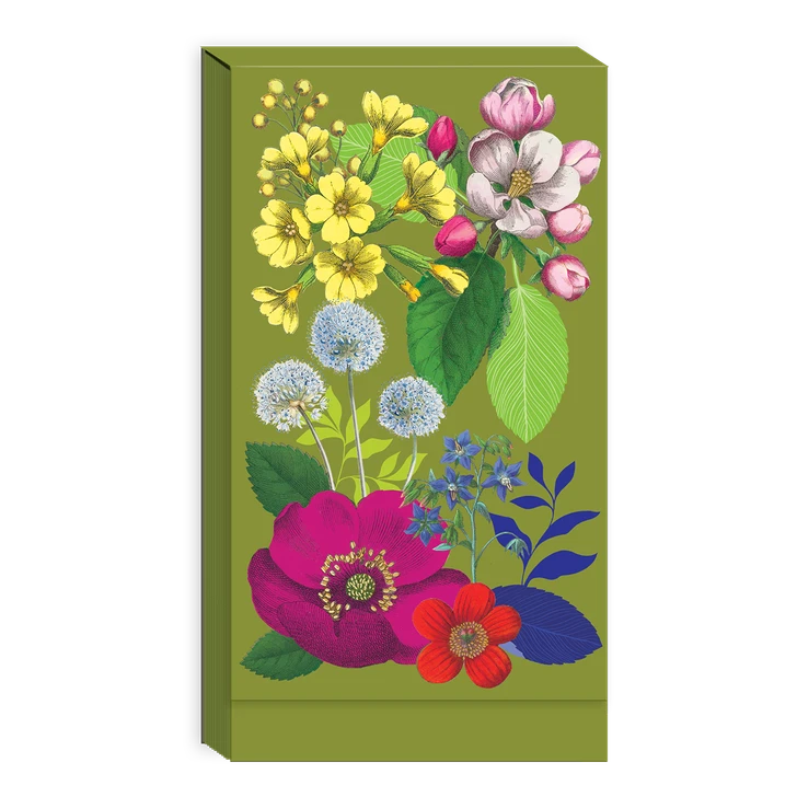 Vintage Floral Foldover Notepad