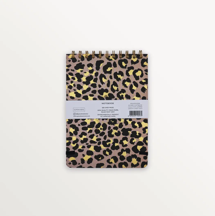 Classic Gold Wire-O Notebook