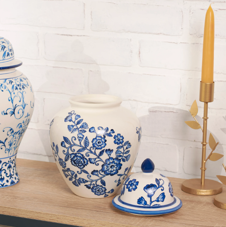 Indigo Tea Jar