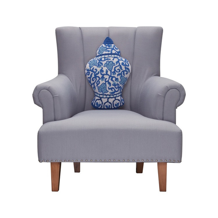Shaped Chinoiserie Pillow