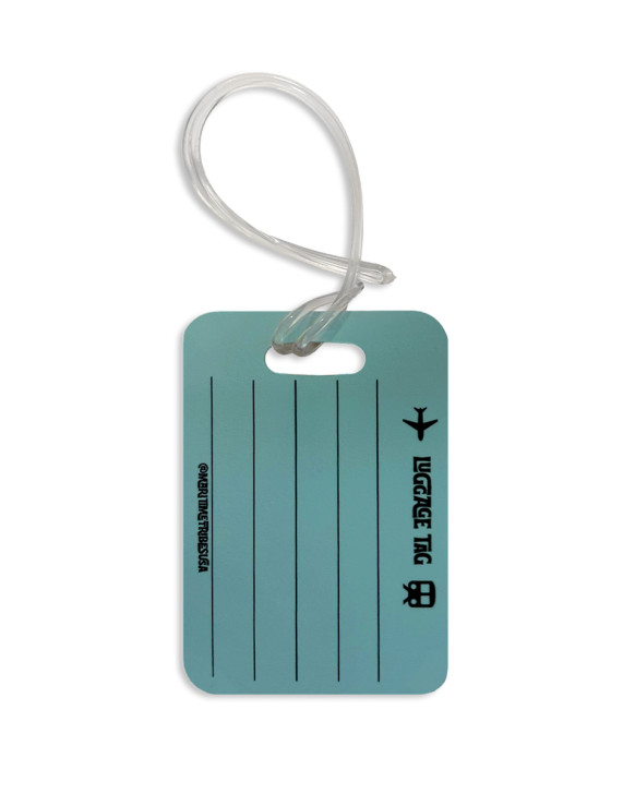 Blue & White Bag Tag