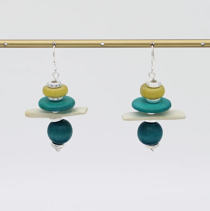 Teal Radiance Earrings