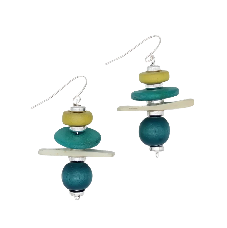 Teal Radiance Earrings