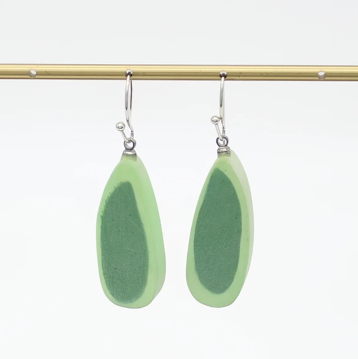 Green Multi Statement Earrings