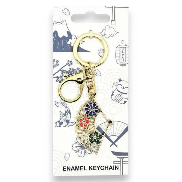 Paper Fan Key Chain