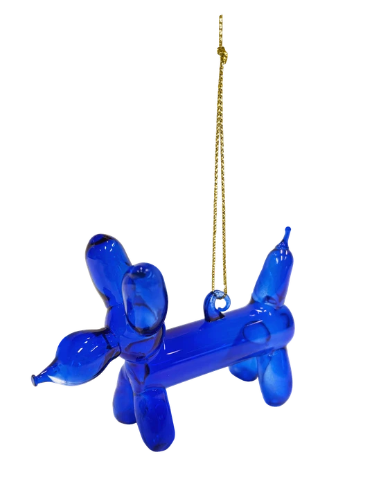 Balloon Dog Ornament Blue
