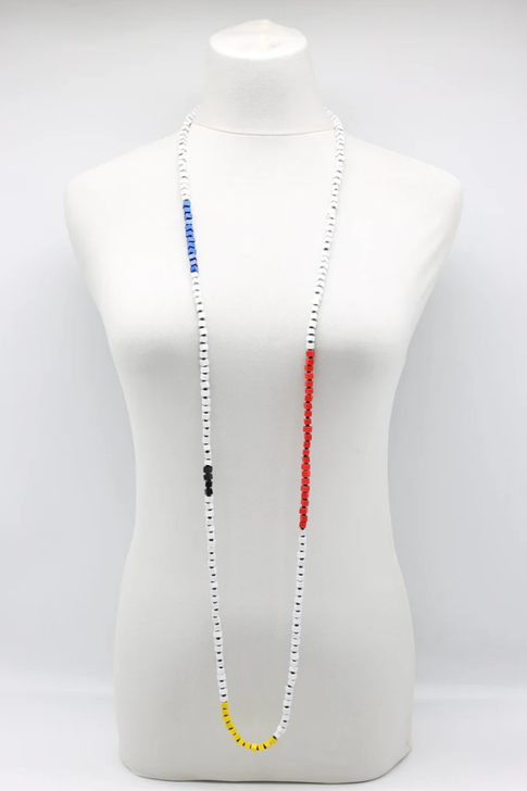 Mondrian Multi Beads Long Necklace