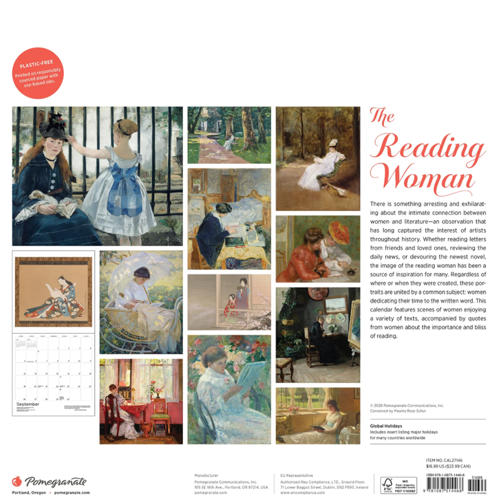 Reading Woman 2027 Wall Calendar