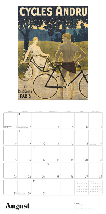 Bicycles 2027 Wall Calendar