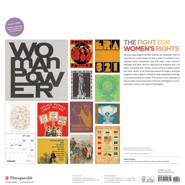 Fight for Women's Rights 2027 Wall Calendar