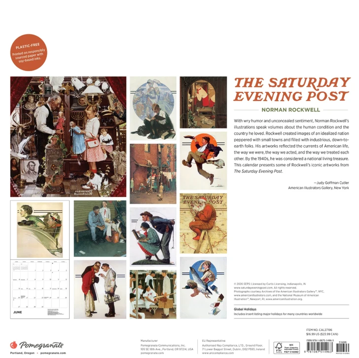 Norman Rockwell 2027 Wall Calendar