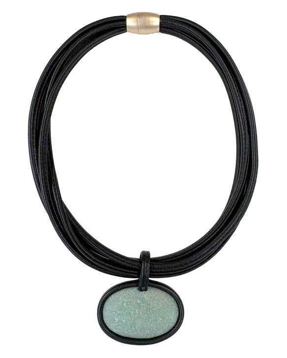 Green Stone Pendant Necklace