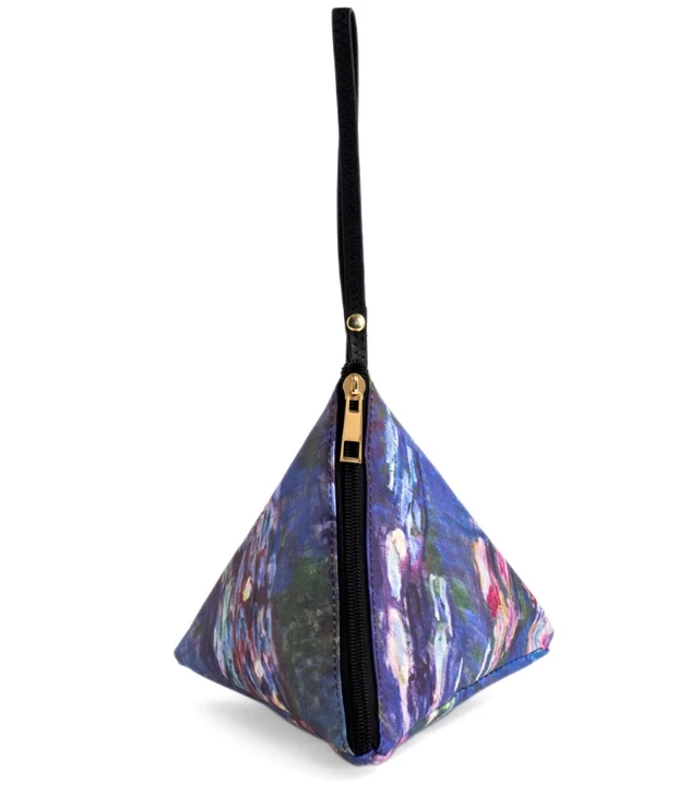 Monet Water Lilies Triangle Clutch Purse