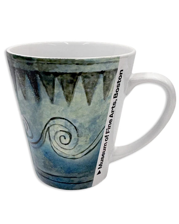 Rhyton with running spiral Latte Mug