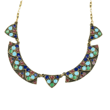 Art Deco Egyptian Revival Collar Necklace
