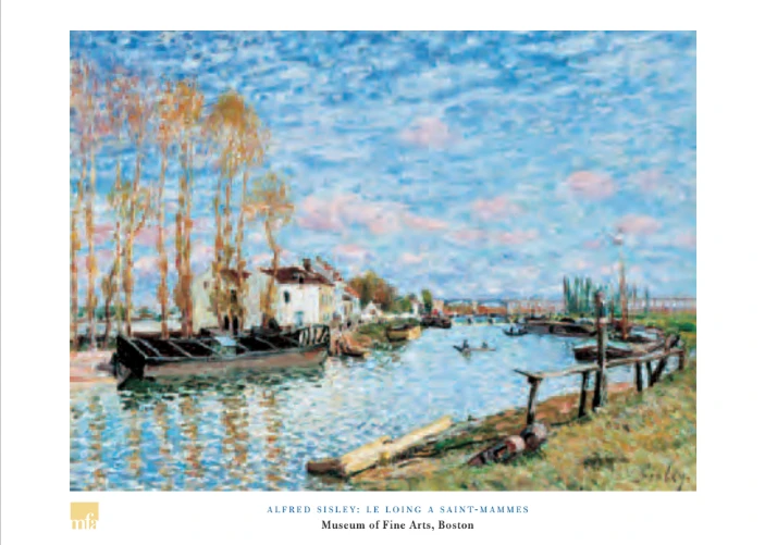 Sisley Le Loing at Saint-Mammes Poster
