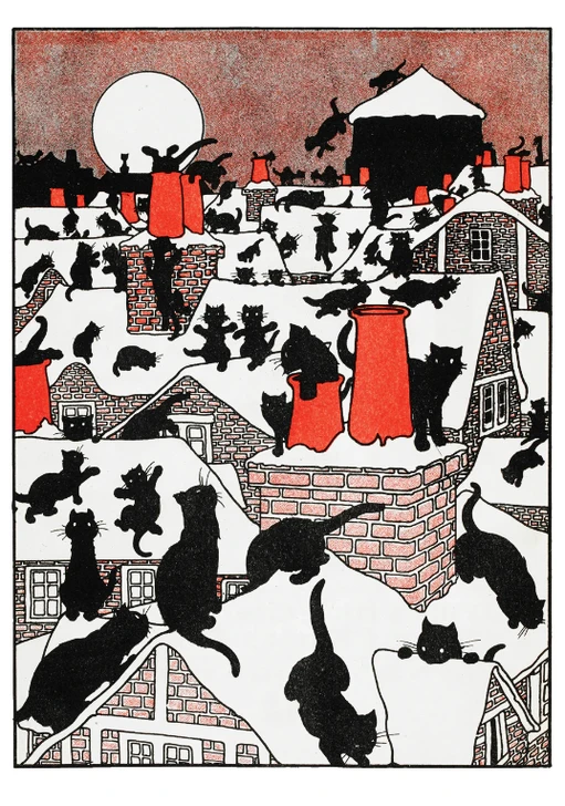 Charles Robinson A Black Cat Holiday Cards