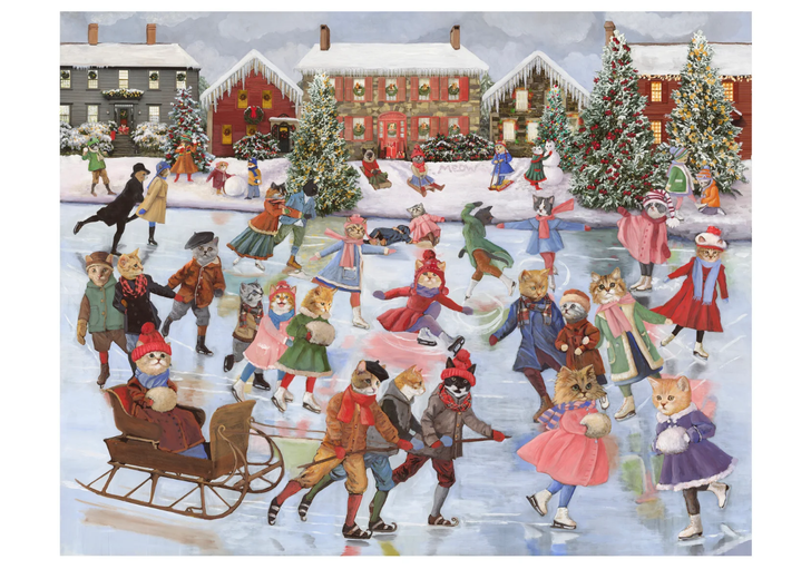 Cats on Ice Holiday Cards