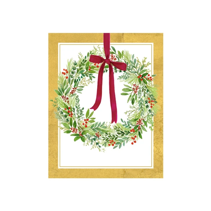 Wild Berry Wreath Holiday Cards