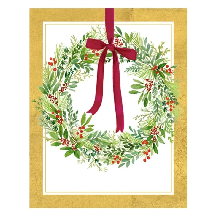 Wild Berry Wreath Holiday Cards