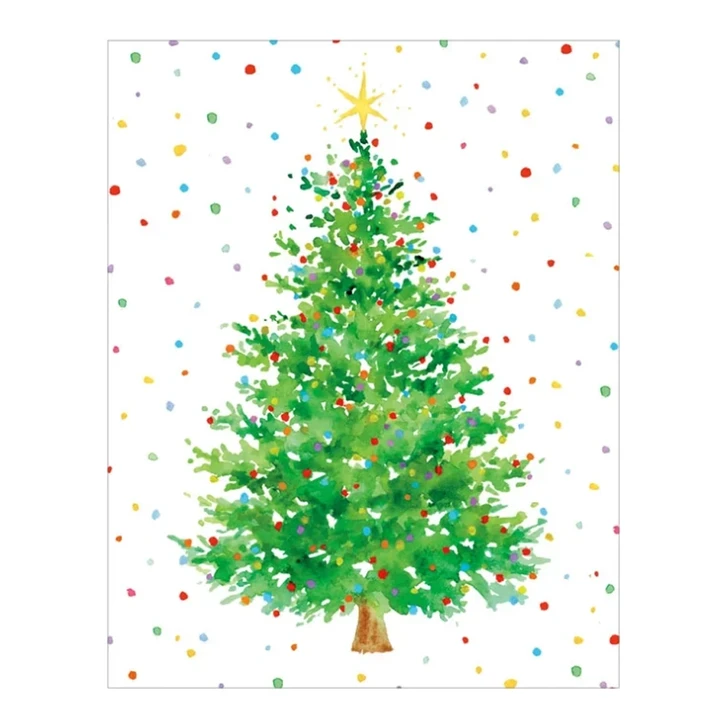Dotted Tree Holiday Cards