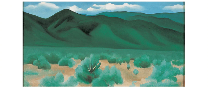 Georgia O'Keeffe: Landscapes Panoramic Boxed Notecard