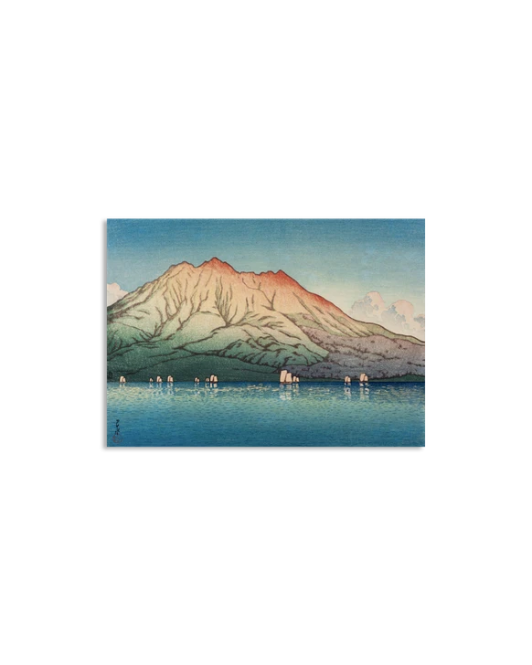 Hasui Sakurajima Kagoshima Acrylic Magnet