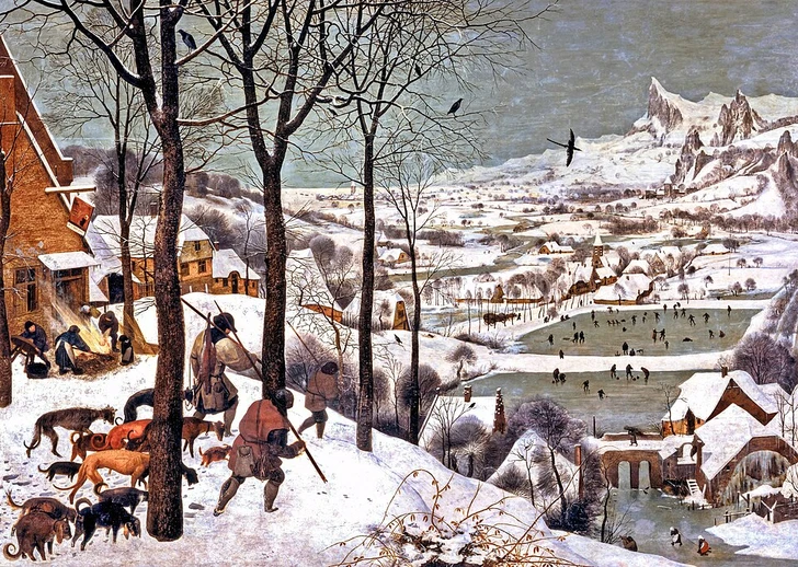 Peter Bruegel the Elder Hunters in Snow Holiday Cards