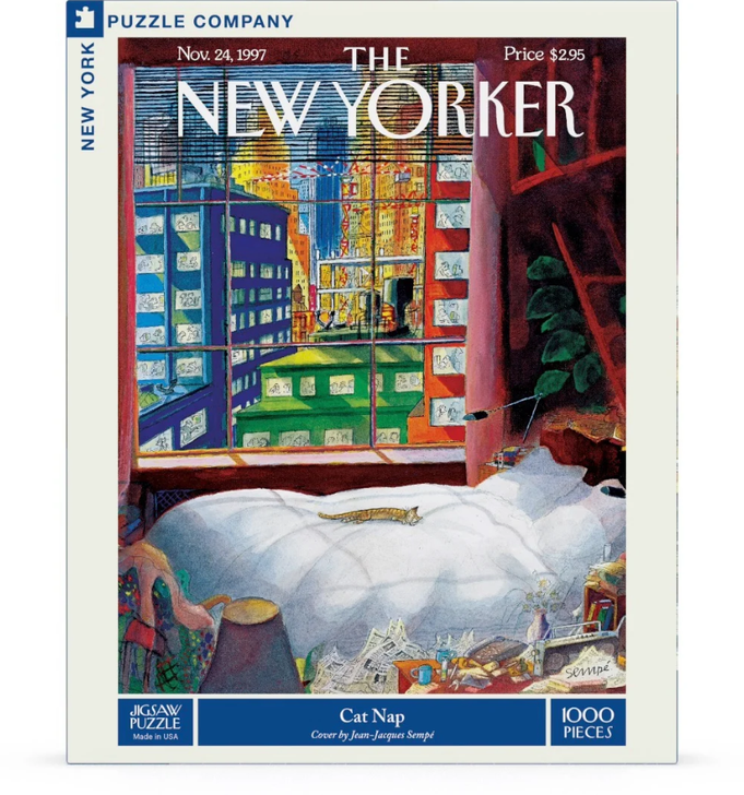 New Yorker Cat Nap 1000 Piece Puzzle