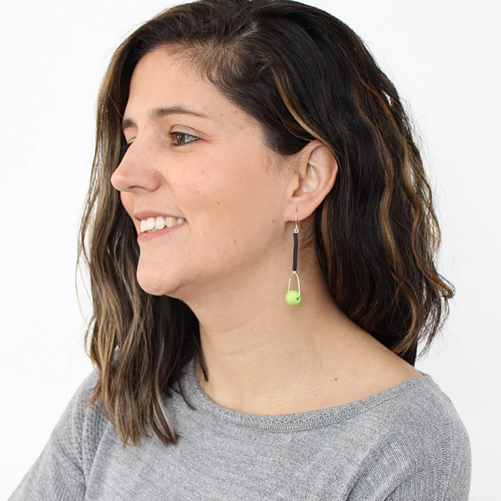 Lime Carly Earrings