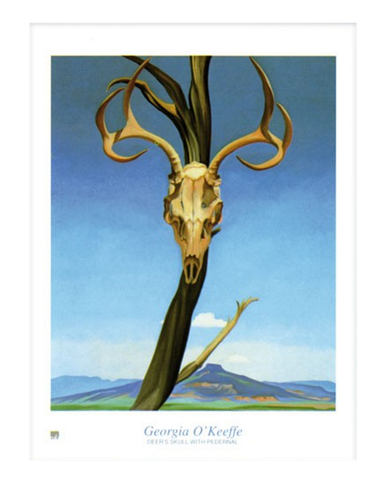 Georgia O'Keeffe, Deer's Skull with Pedernal Poster