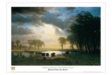 Albert Bierstadt, The Buffalo Trail Poster
