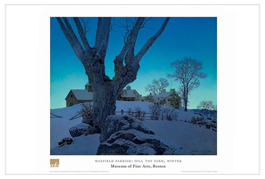 Maxfield Parrish, Hill Top Farm Poster