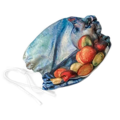Face Mask - Cezanne, Fruit and Jug on a Table