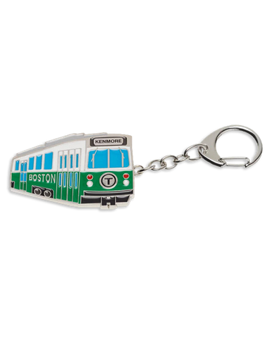 Green Line Trolley Keychain