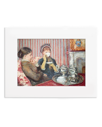 Cassatt The Tea Matted Postcard