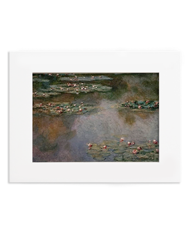 Monet Waterlilies 1907 Matted Postcard