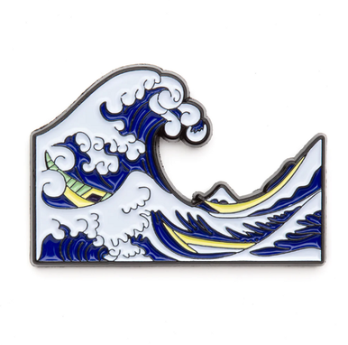 Hokusai 'The Wave' Enamel Pin