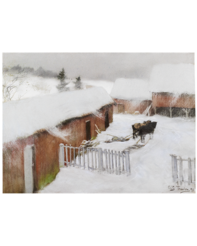 MFA Farmyard in the Snow Holiday Cards