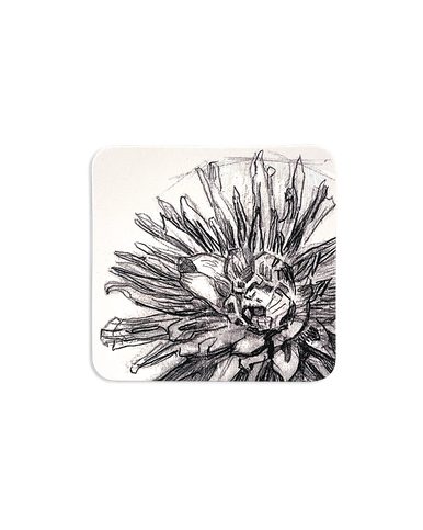 Mondrian Study of Dahlia Sketchbook Sheet 4 Coaster - MFA Boston Shop ...