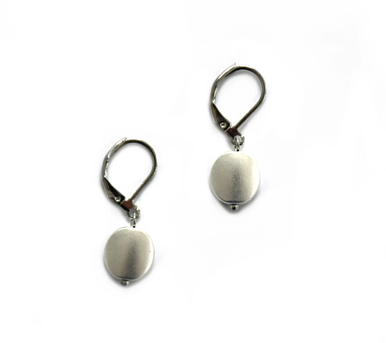 Silver Disc Earrings