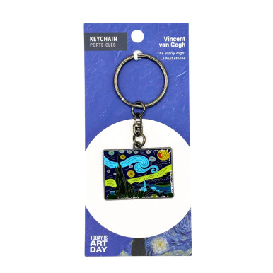 Keychain van Gogh Starry Night