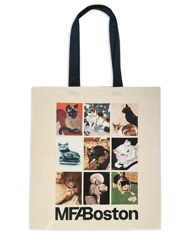 MFA Cat Canvas Tote Bag