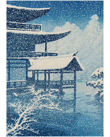 MFA The Golden Pavilion in Snow Holiday Cards