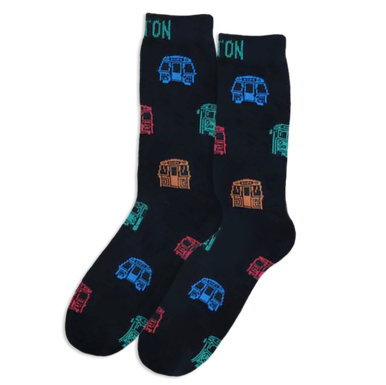 MBTA Train Crew Dress Socks Black