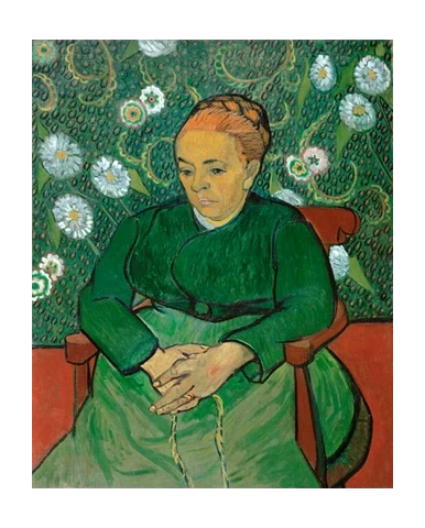 Van Gogh La Berceuse Portrait of Madame Roulin 11x14 Matted Print